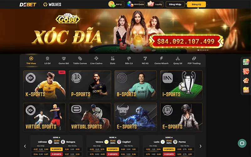Trang chủ nhà cái DEBET chính thức Trang chủ DEBET đăng ký