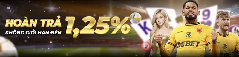 Ưu đãi chào mừng 110% tại DEBET – Nhận thưởng tới 11 triệu đồngƯu đãi nạp đầu DEBET 110%