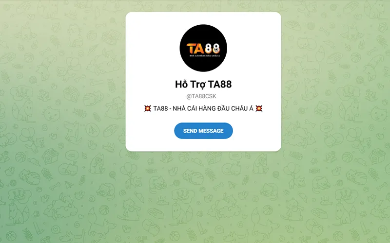 Chăm sóc khách hàng qua telegramHệ thống CSKH TA88 trực tuyến