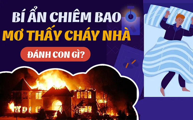 mơ cháy nhà đánh con gì